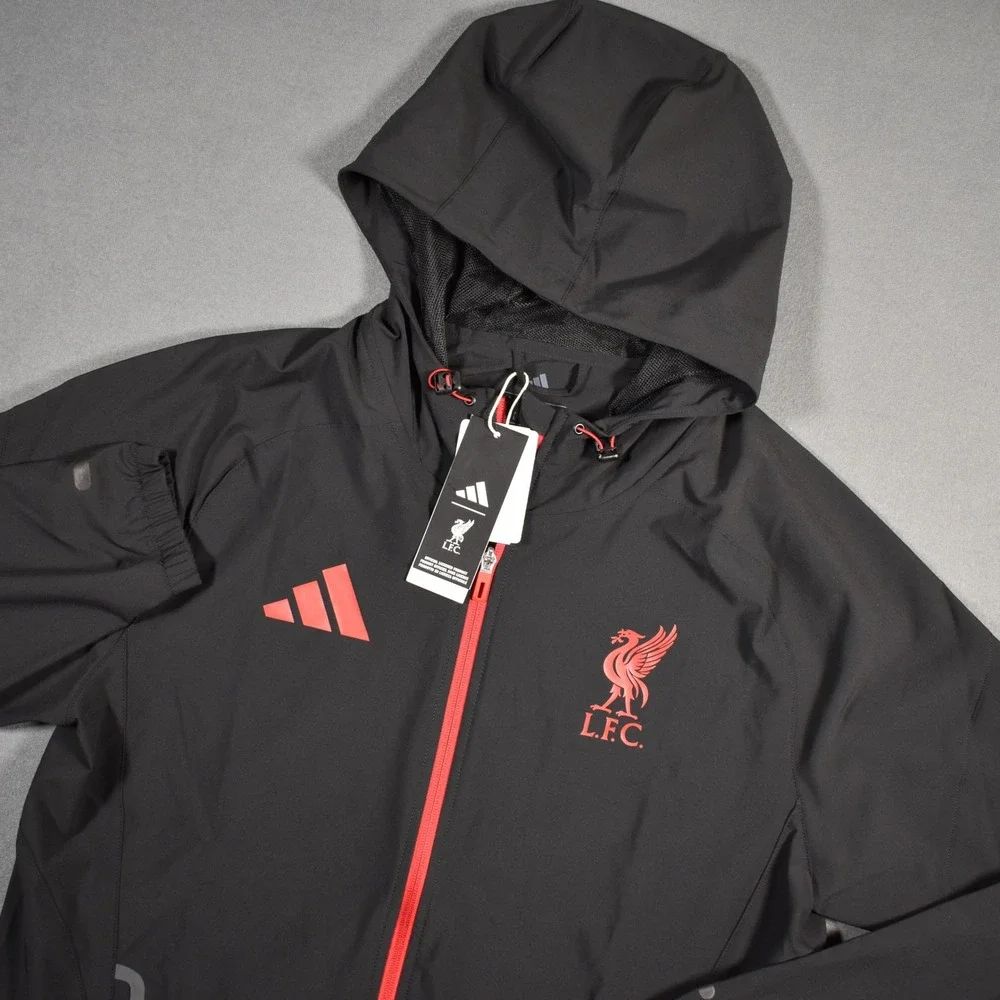 Adidas Liverpool Tiro25 Competition VIS Tech Travel Jacket Large Red Black
